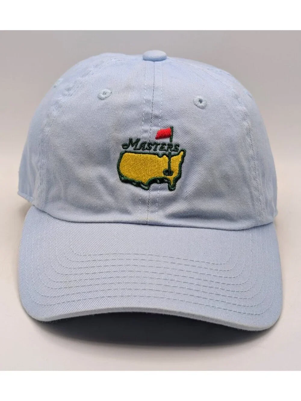 American Needle Masters Golf Hat Light Blue Adjustable Strap Back Unisex Cap